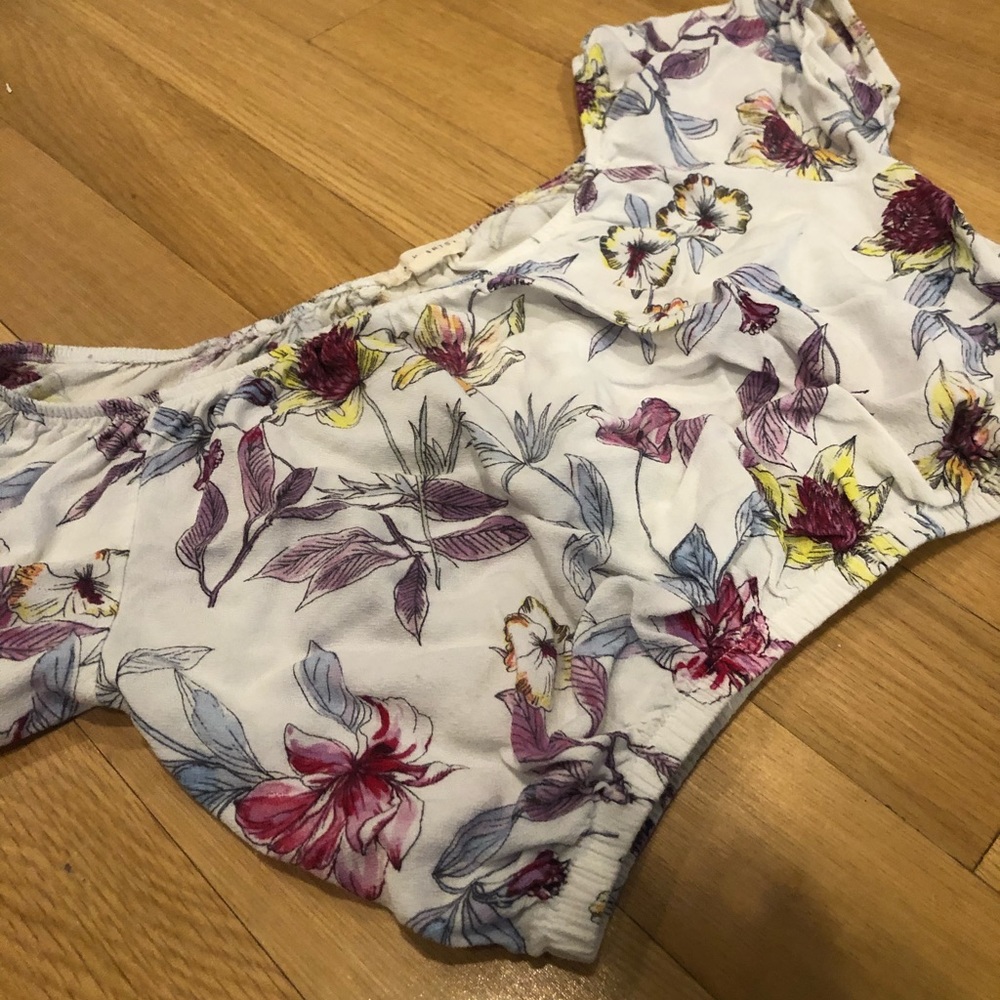 PacSun cropped off the shoulder top